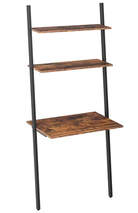 HOOBRO ladder computer desk - ladder shelf desk