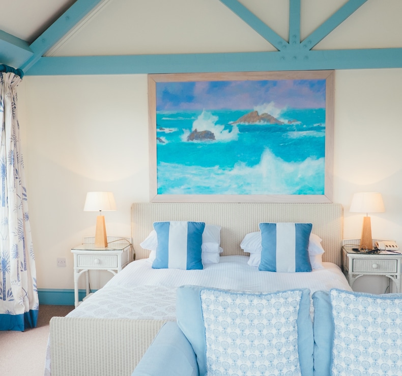 boho beach color themed bedroom