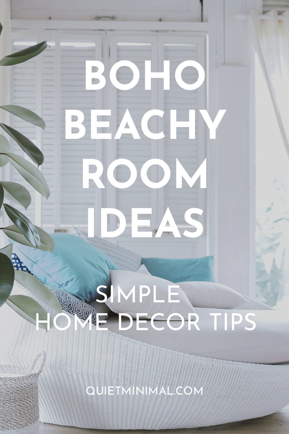 boho beach themed bedroom