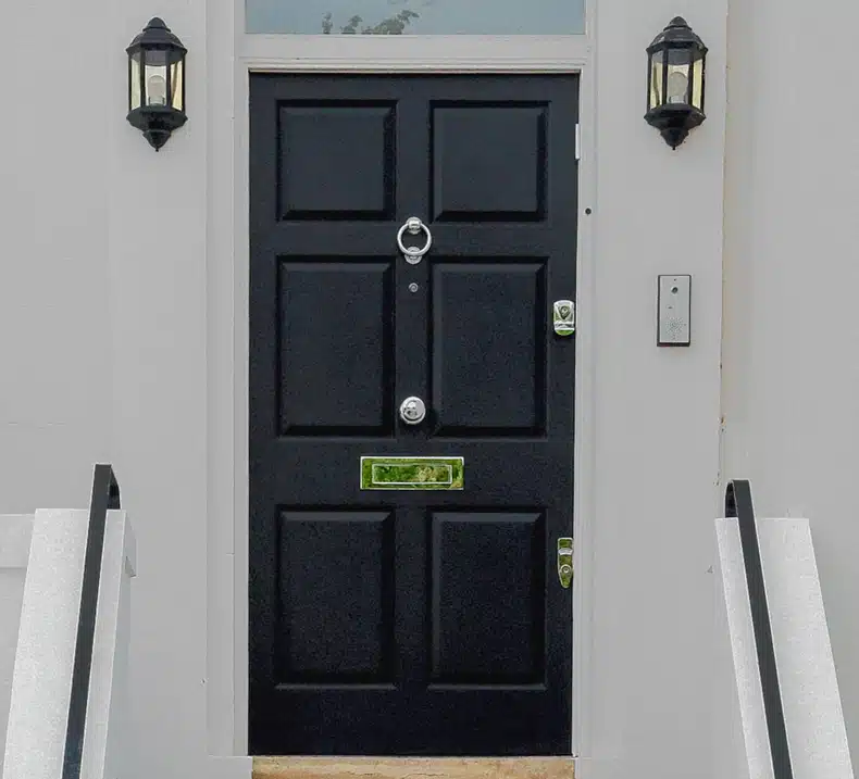 modern gray house front door colors