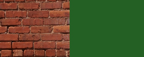 exterior brick paint forest green color