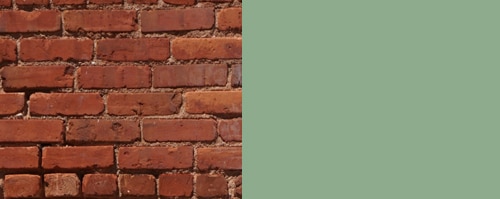 exterior brick paint sage green color