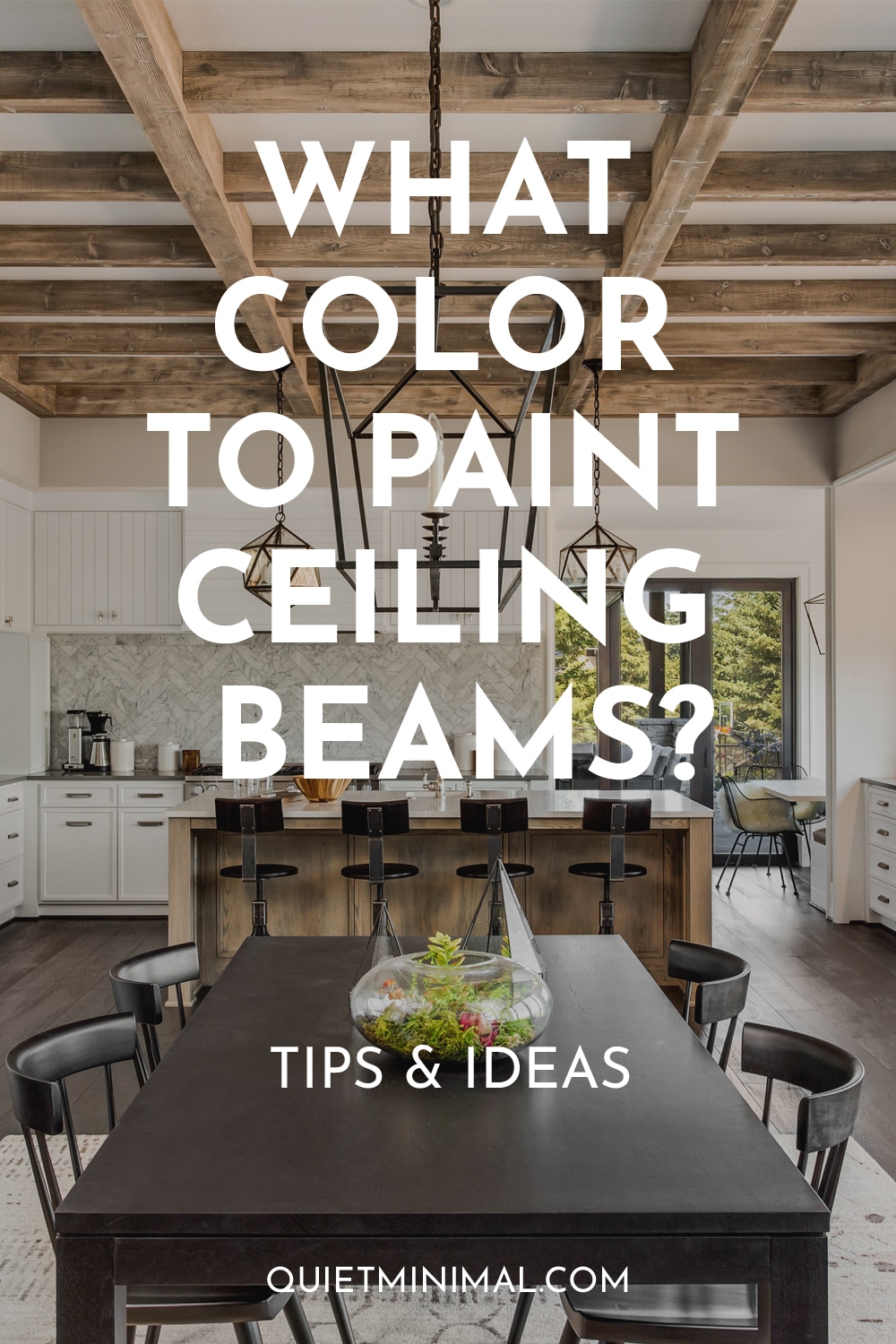 what color to paint ceiling beams,