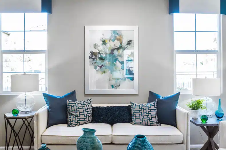 teal and gray color scheme