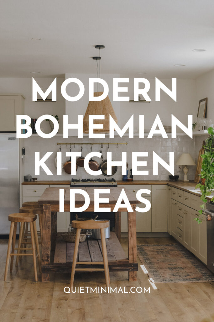 modern bohemian kitchen