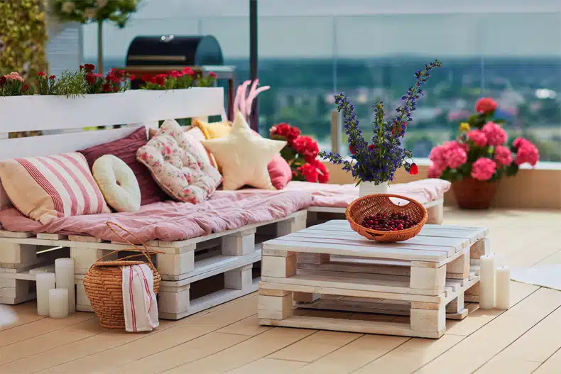cozy patio cushions and pillows