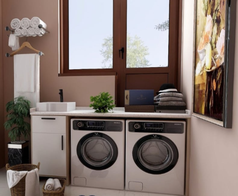 DIY project ideas for small laundry rooms