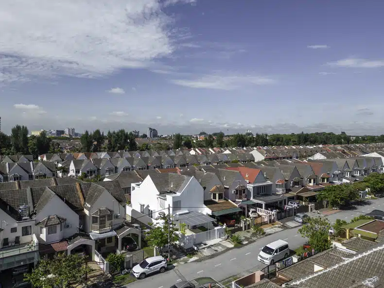 A row of houses on a street showcasing the splendors of Insight House.