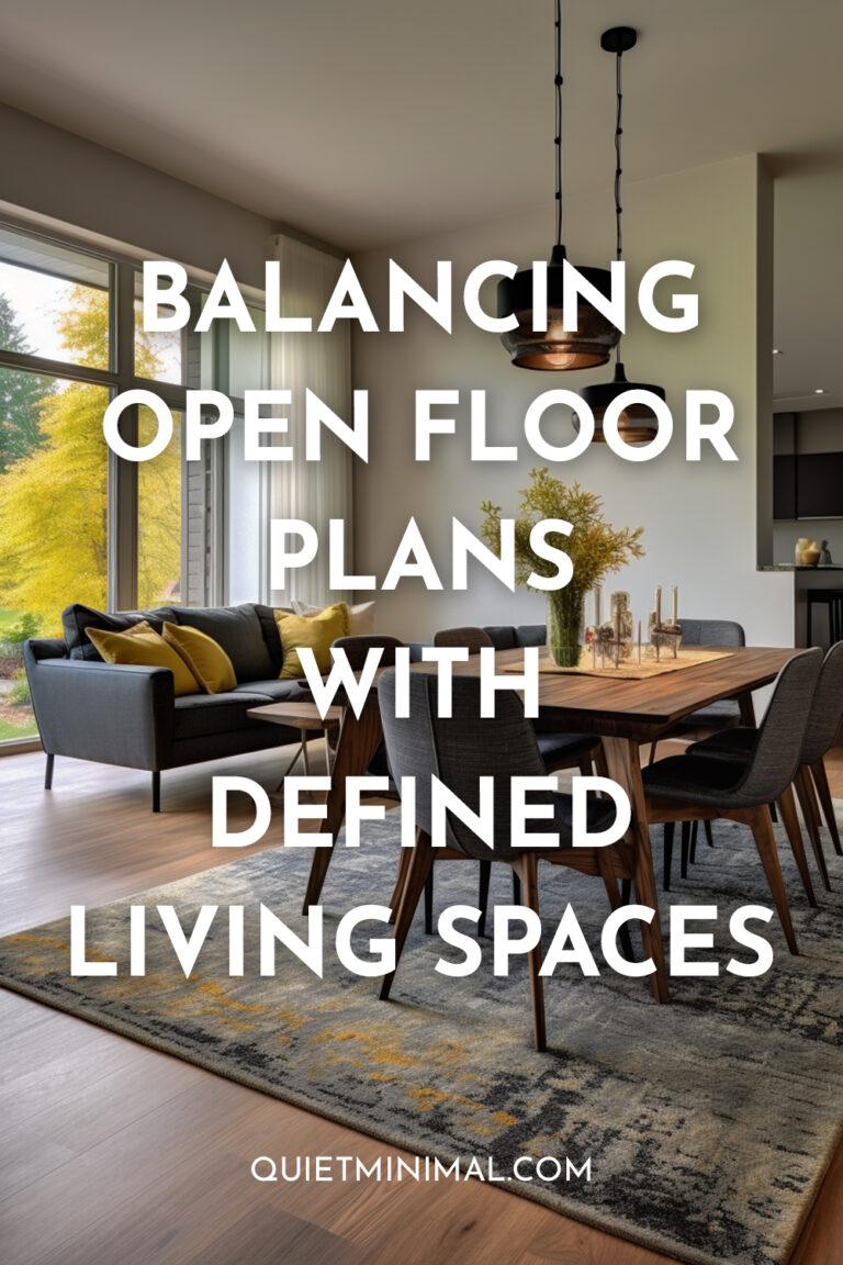 Balancing Open Floor Plans: Easy Tips for Defined Living Spaces - Quiet ...