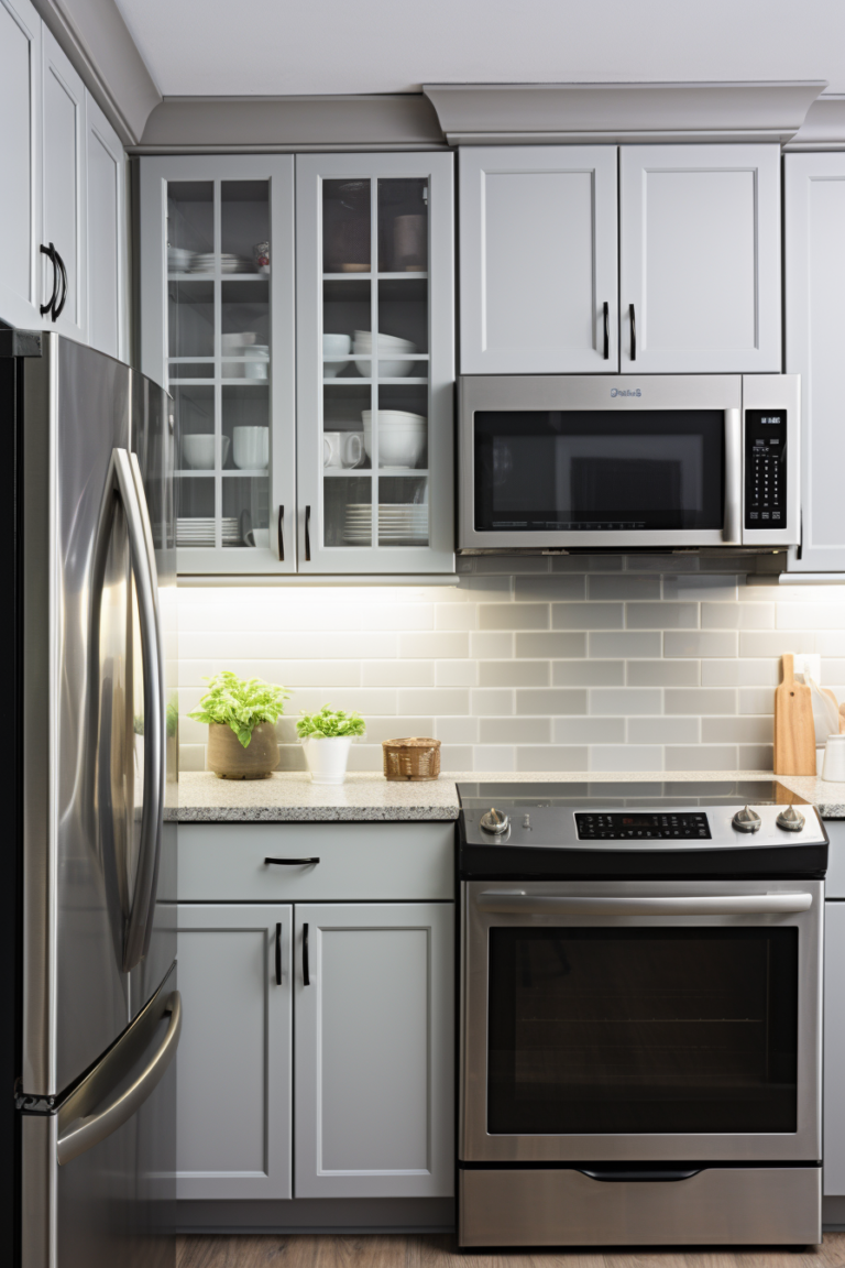 What Color Cabinets Go with Black Stainless Steel Appliances? 10 ...