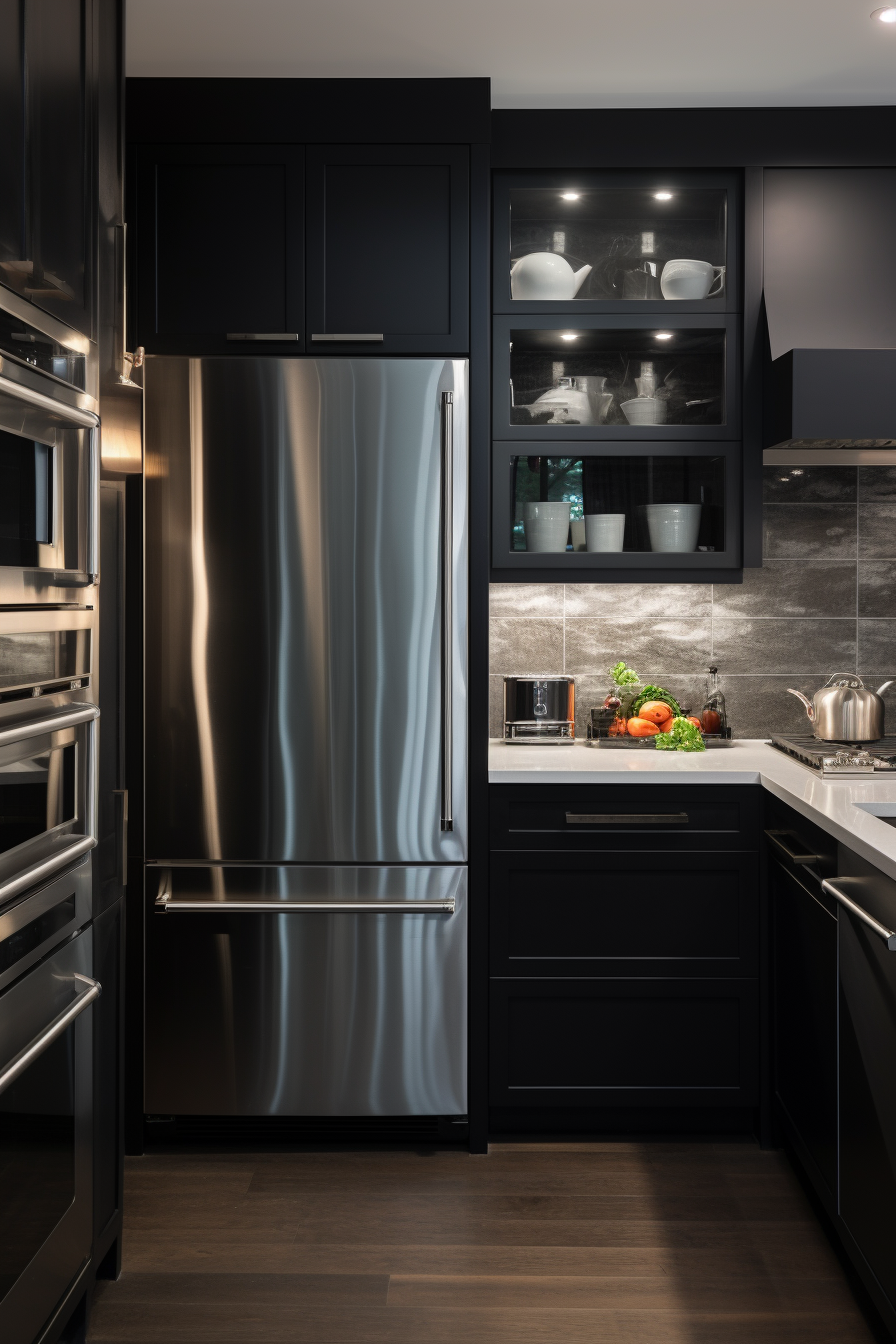 What Color Cabinets Go with Black Stainless Steel Appliances? 10 ...