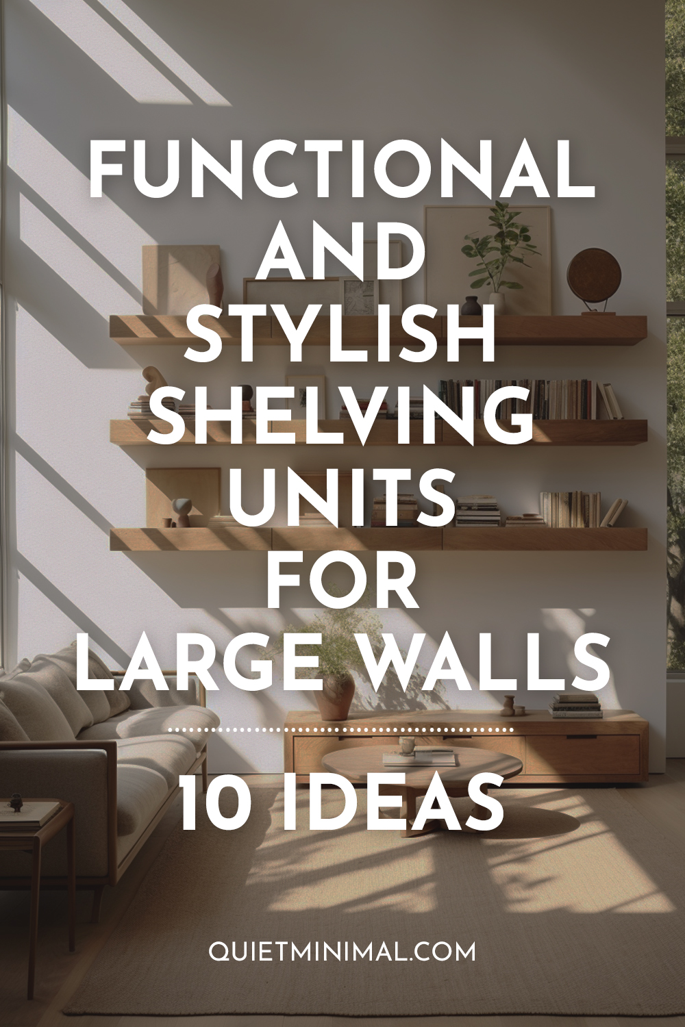 Functional and stylish shelving units for large walls - discover 10 inspiring ideas.