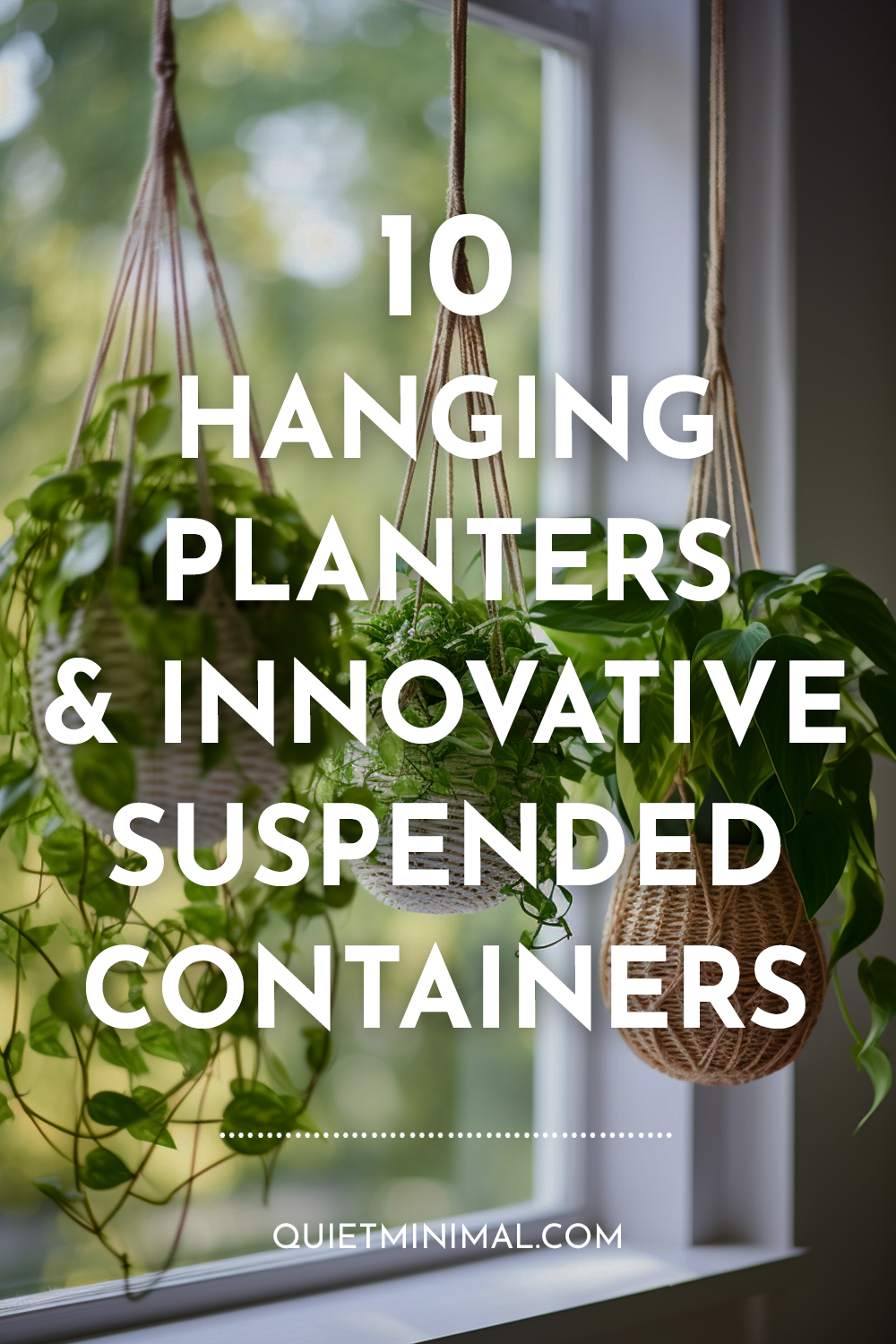 The collection features 10 hanging planters and innovative suspended containers, offering a unique way to display your greenery.