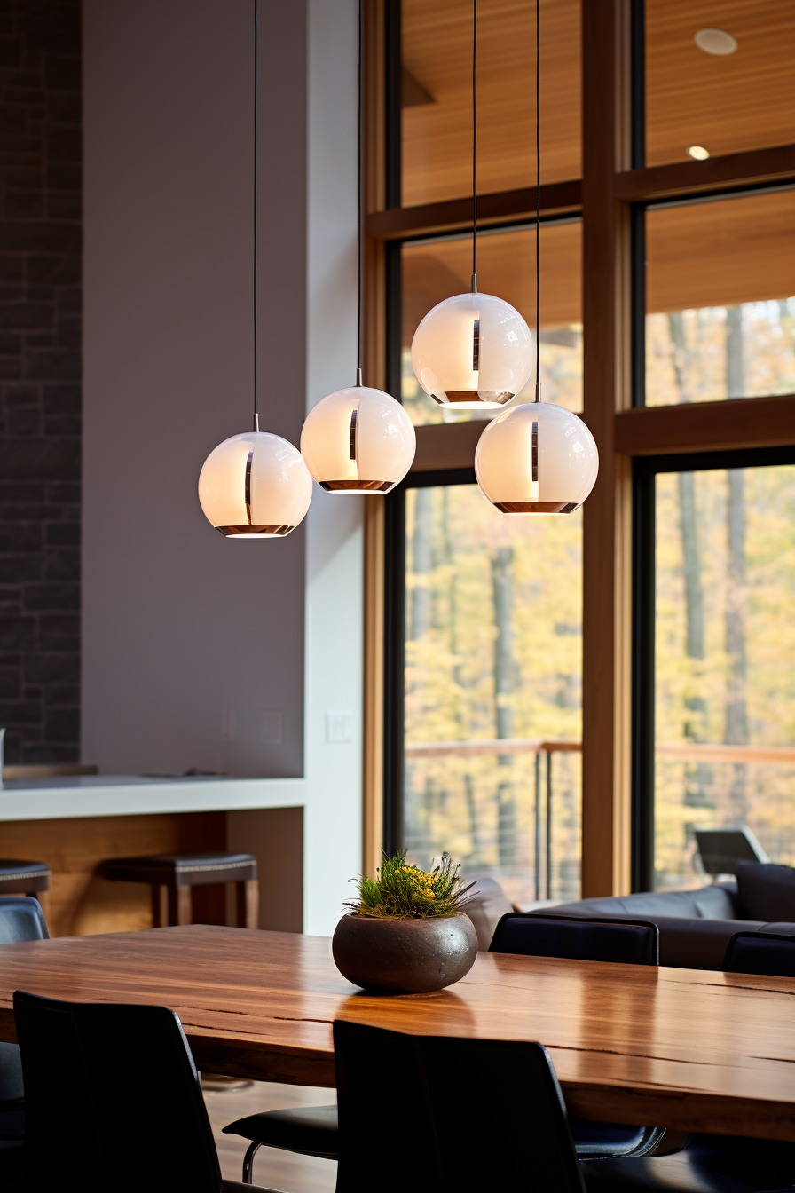 View of Lighting Designs for Long & Narrow Combined Spaces - Quiet Minimal