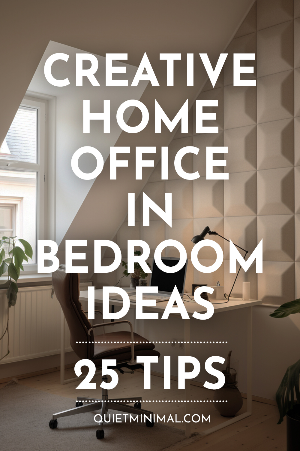 Creative Home Office Ideas in Bedroom: Get inspired with these 25 tips for transforming your bedroom into a stylish and functional office space.