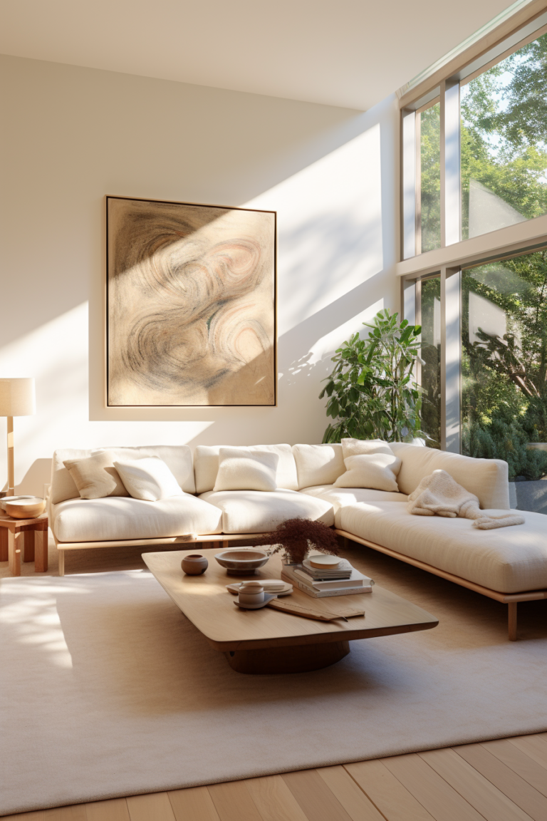 Neutral Haven: A Palette for Minimalist Cozy Living Rooms - Quiet Minimal