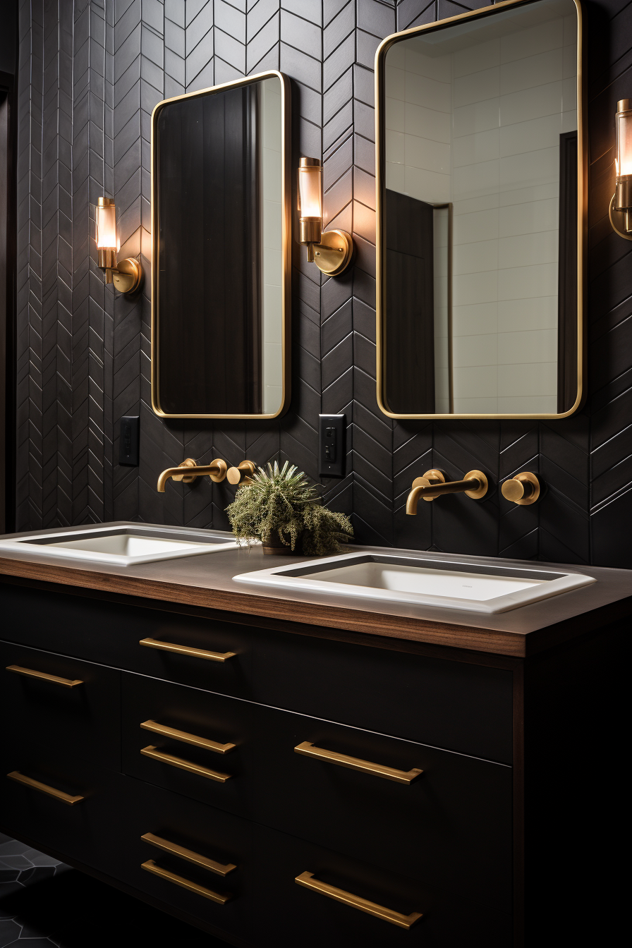 Embrace Timeless Charm with These 10 Rustic Black and Wood Bathroom