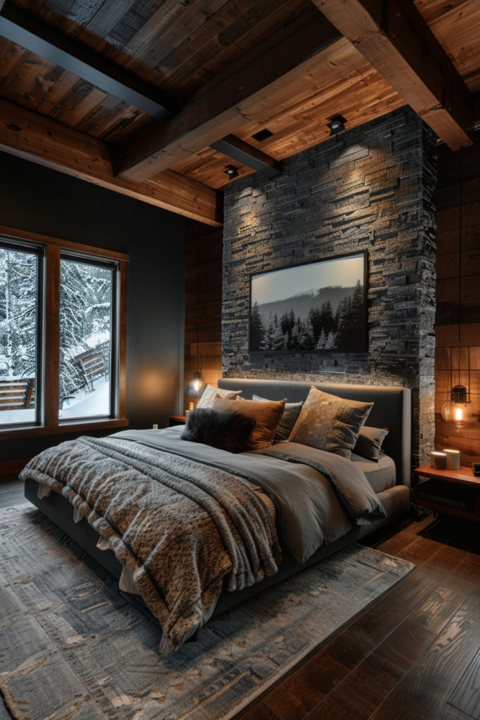 Contemporary Dark Bedroom Retreat | 20 Modern Ideas for Cozy Winter Nights - Quiet Minimal