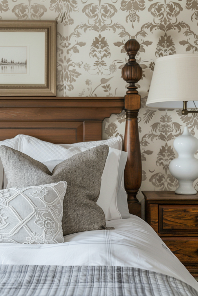 56 Cottage Bedroom Wallpaper Ideas - Quiet Minimal