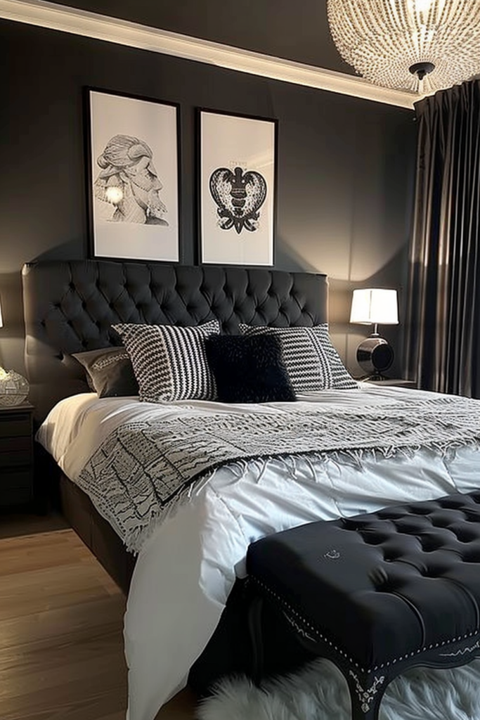 40 DIY Black and White Bedroom Décor Ideas You'll Love - Quiet Minimal