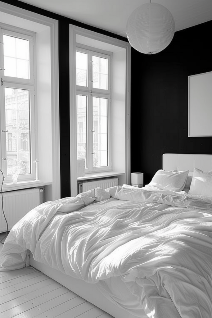 40 DIY Black and White Bedroom Décor Ideas You'll Love - Quiet Minimal