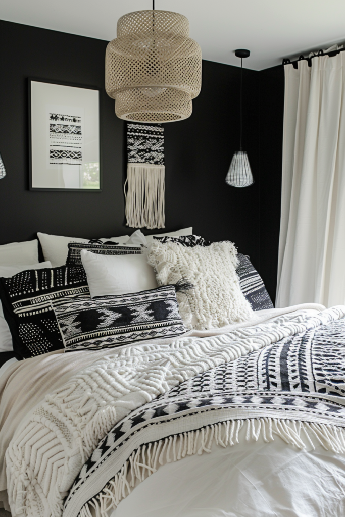 40 DIY Black and White Bedroom Décor Ideas You'll Love - Quiet Minimal