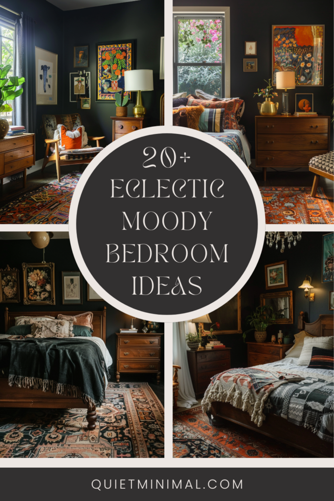 Eclectic Elegance Showcasing the Fusion of Styles in Moody Bedrooms ...