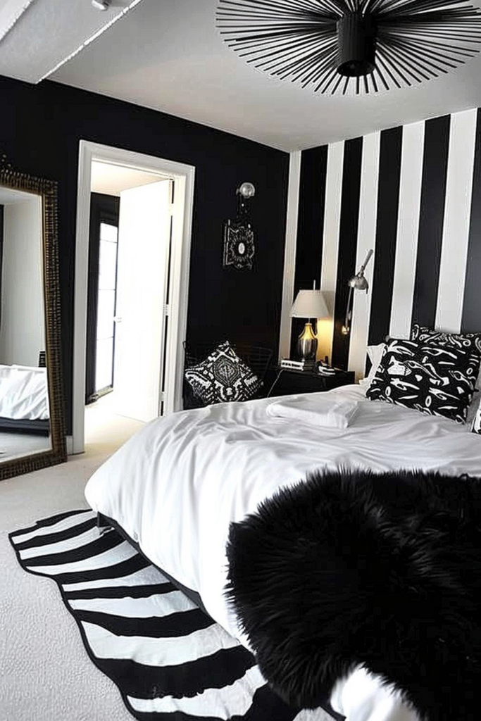 50 Elegant Black and White Bedroom Ideas for a Timeless Look - Quiet ...