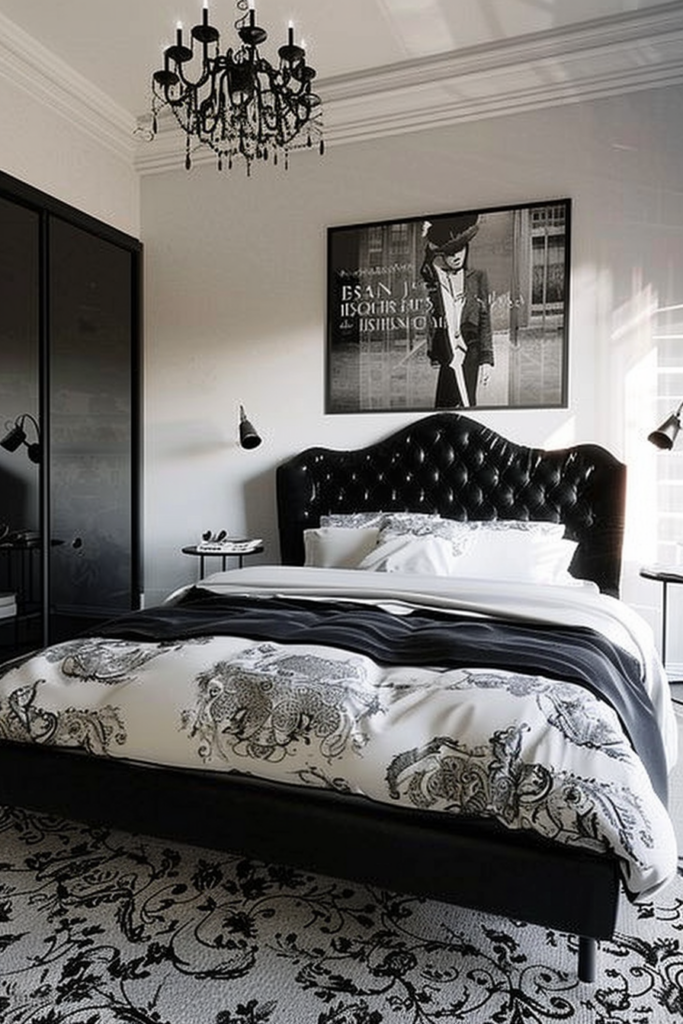 50 Elegant Black and White Bedroom Ideas for a Timeless Look - Quiet Minimal