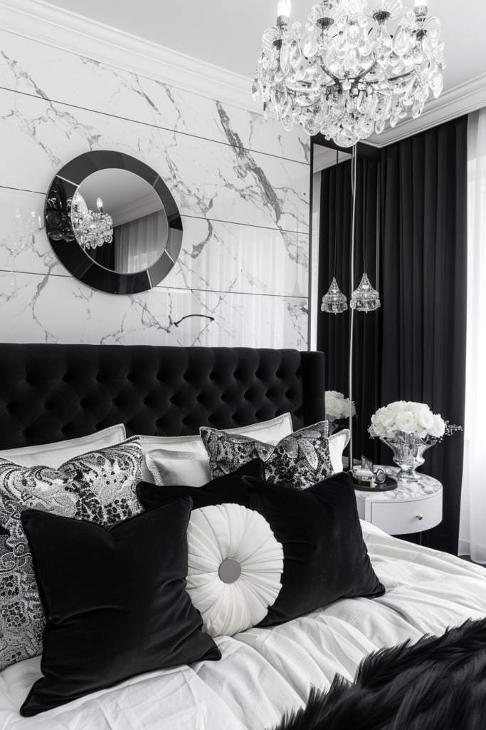 50 Elegant Black and White Bedroom Ideas for a Timeless Look - Quiet ...