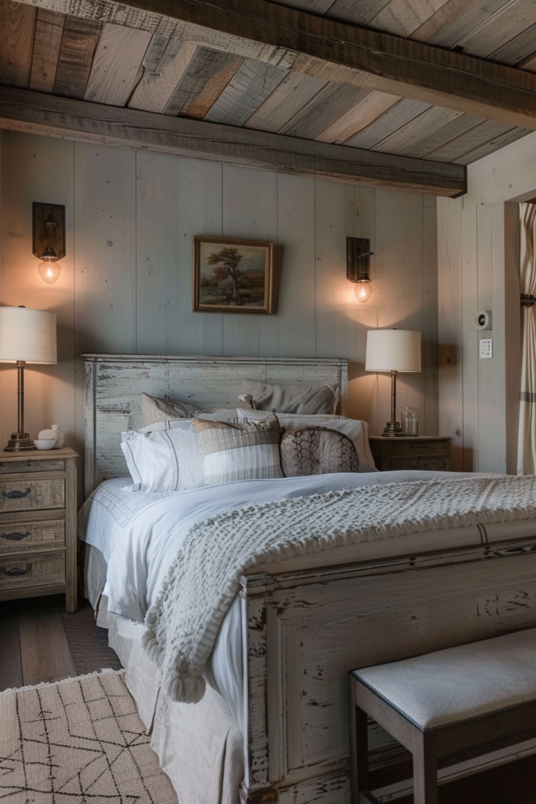 40 Modern Rustic Country Cottage Bedrooms: Elegance and Comfort - Quiet ...