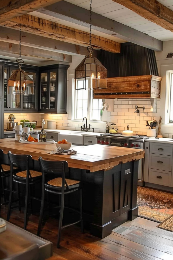 Add Charm with Farmhouse Kitchen Pendant Lights - Quiet Minimal