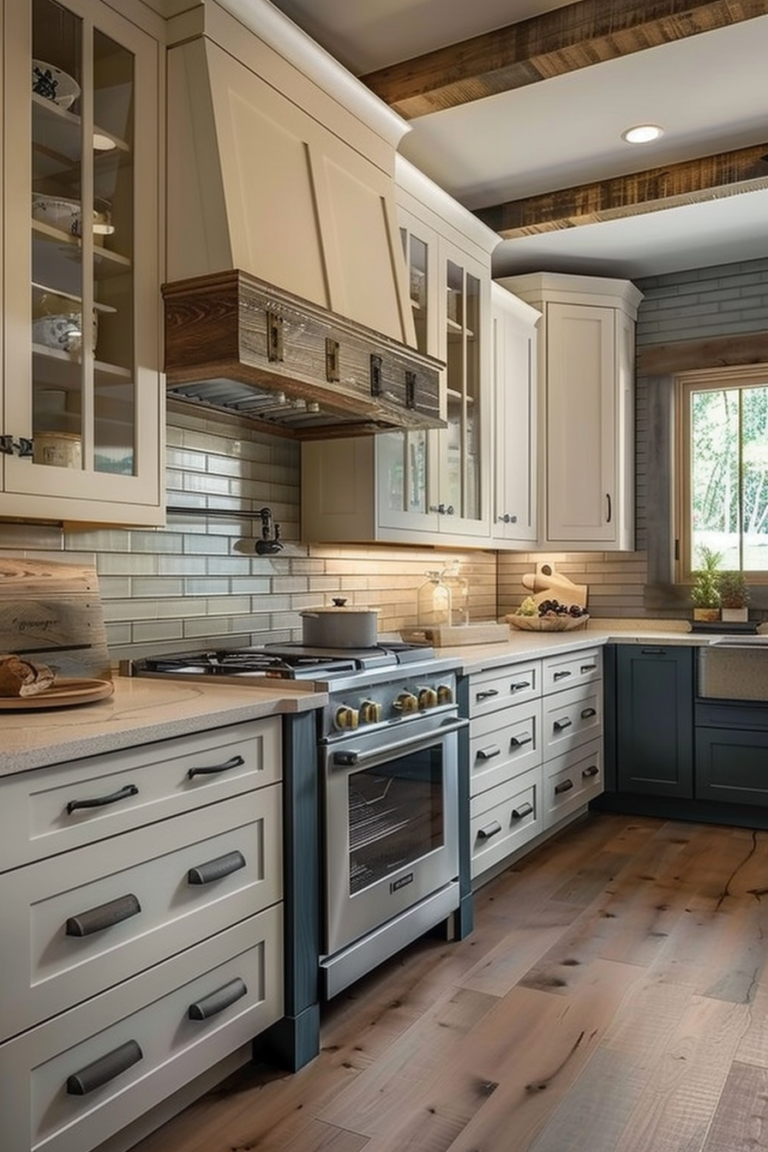 Choose the Perfect Color for Your Farmhouse Kitchen Cabinets - Quiet Minimal