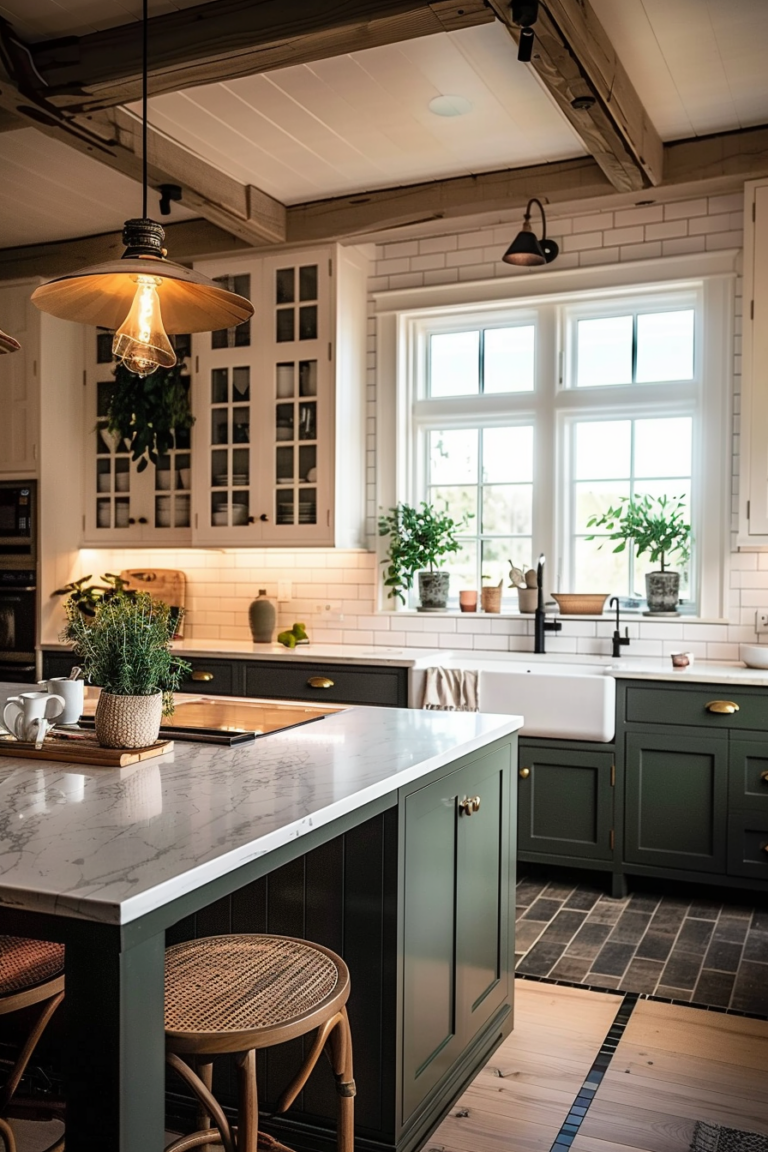 Explore Farmhouse Kitchen Color Schemes - Quiet Minimal