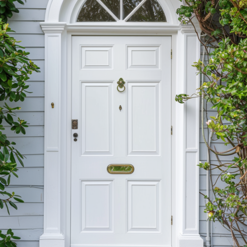 Front Door Colors on Gray House Ideas