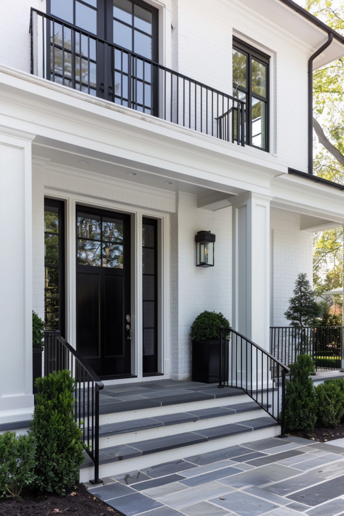 Front Door Colors for White House Ideas - Quiet Minimal
