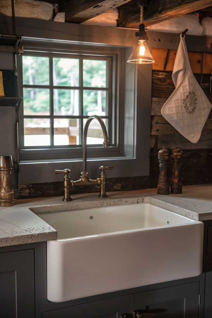 Illuminate Your Sink: Farmhouse Kitchen Sink Lighting Ideas - Quiet Minimal