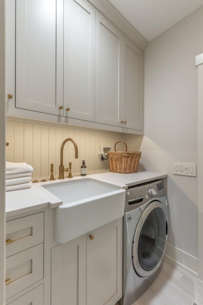 Small Laundry Room with Sink Ideas: Washing in Style - Quiet Minimal