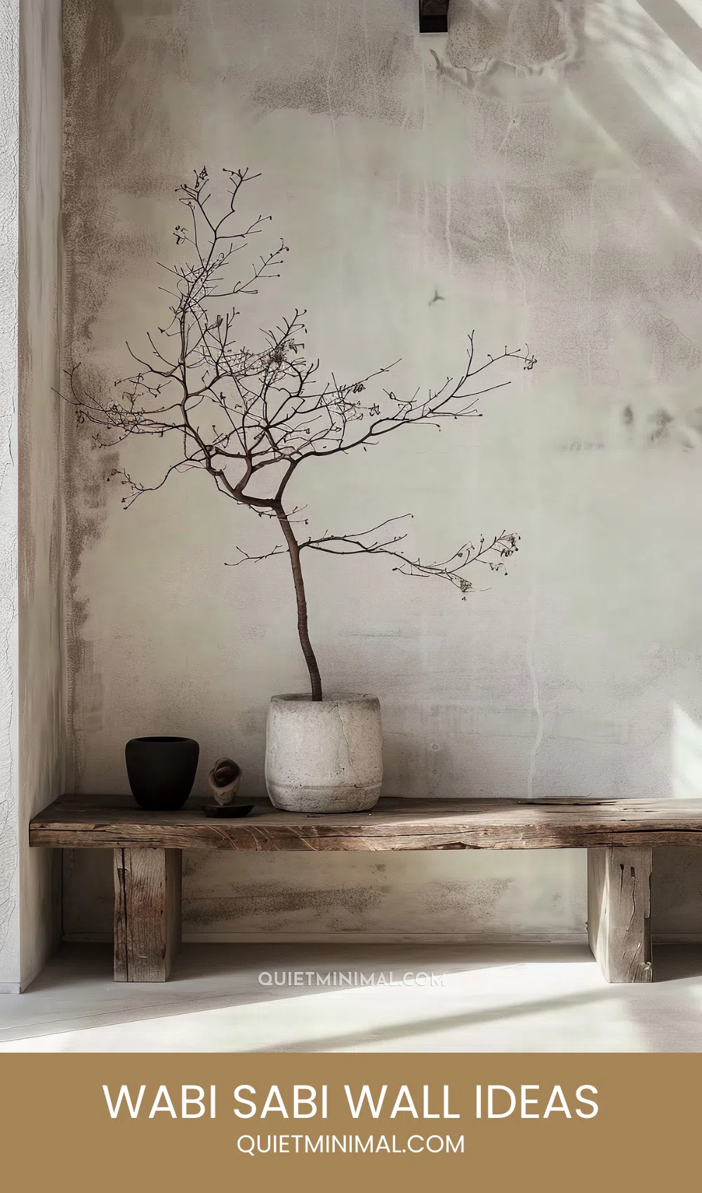 Wabi Sabi Wall: Textured Tranquility