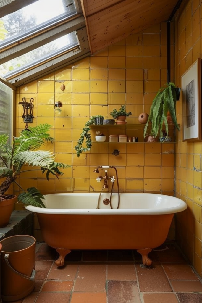 Brighten Your Small Bathroom with Yellow Tile Ideas - Quiet Minimal