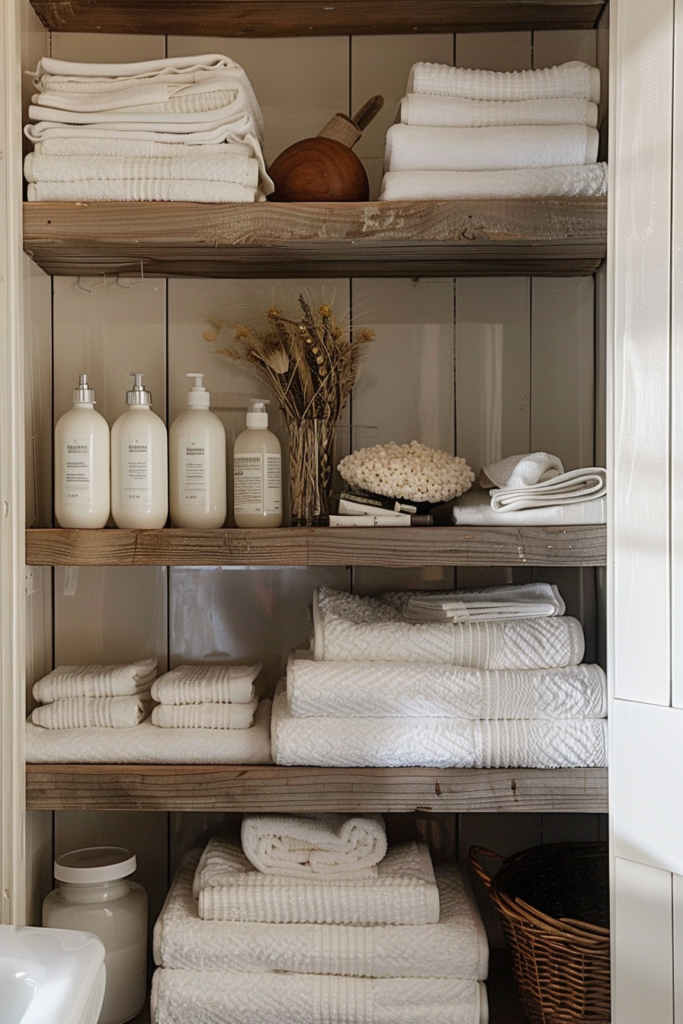 Clever Shelf Ideas for Small Bathroom Storage - Quiet Minimal