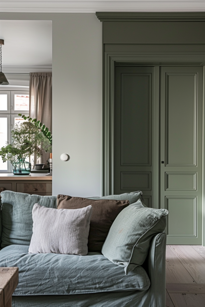 Sage Green Interior Door Ideas - Quiet Minimal