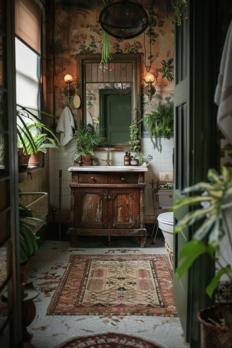 Small Bathroom Ideas for a Boho Chic Look - Quiet Minimal