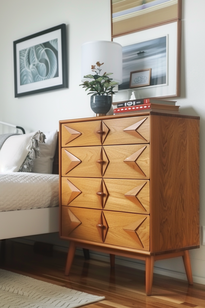 Mid-Century Modern Bedroom Dresser - Quiet Minimal