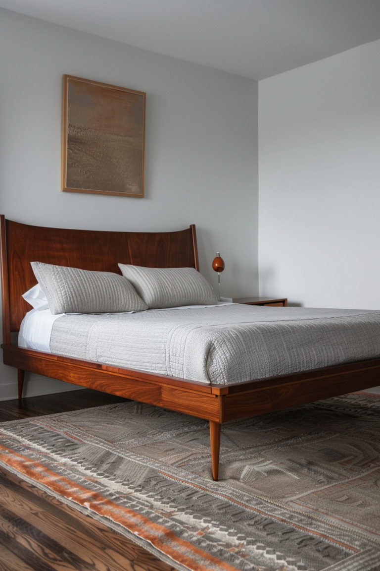 Mid-Century Modern Bed Frame Ideas - Quiet Minimal