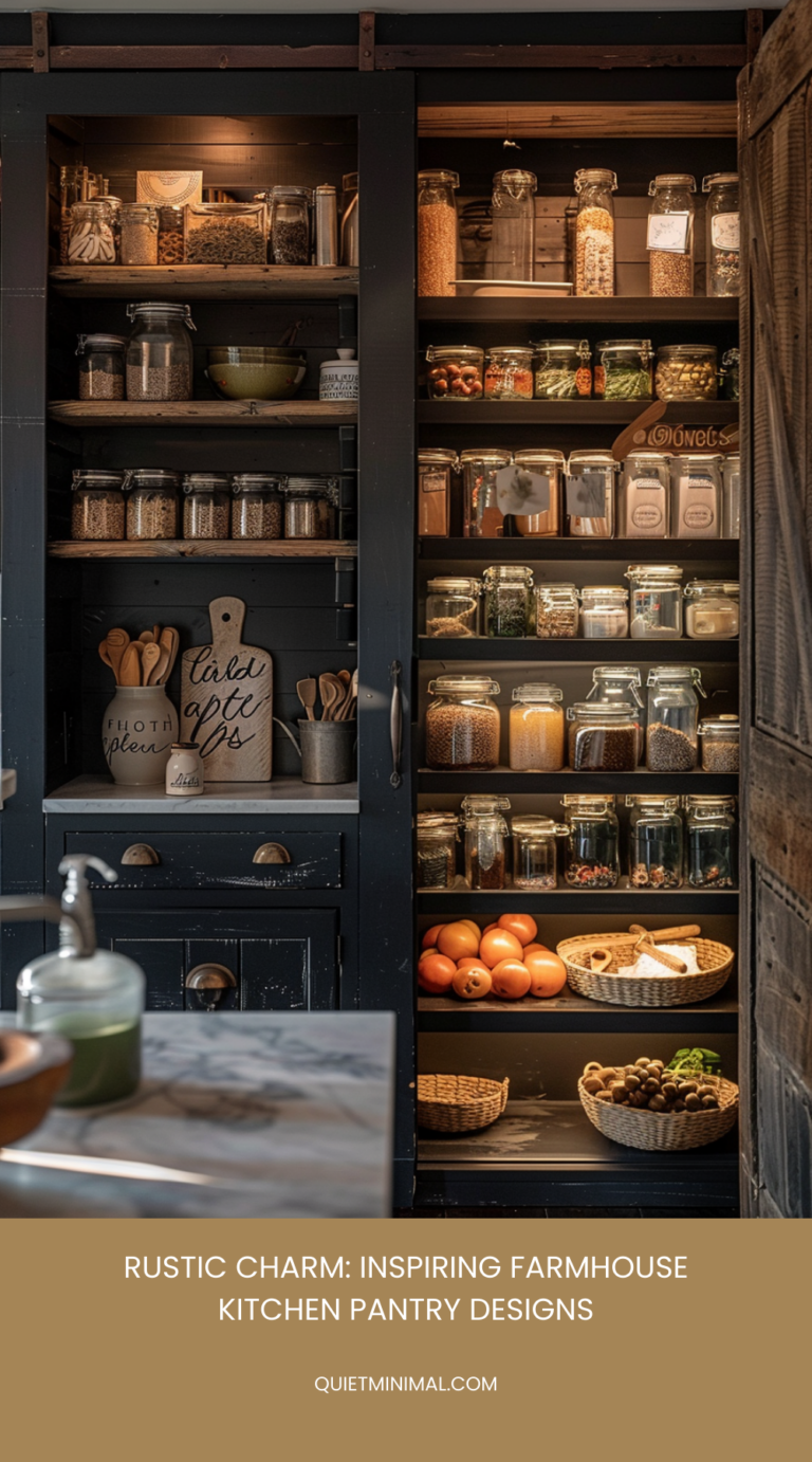 Farmhouse Kitchen Pantry Ideas - Quiet Minimal