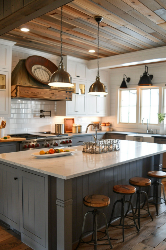 Rustic Farmhouse Kitchen Ideas - Quiet Minimal