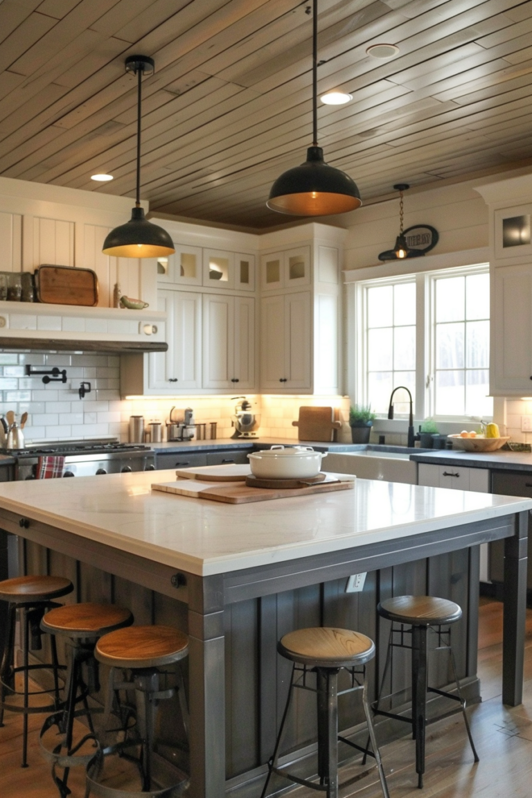 Rustic Farmhouse Kitchen Ideas - Quiet Minimal