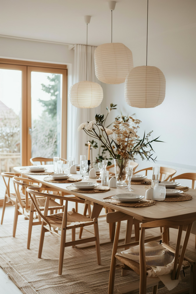 Japandi Dining Table Choosing the Right Centerpiece for Your Space