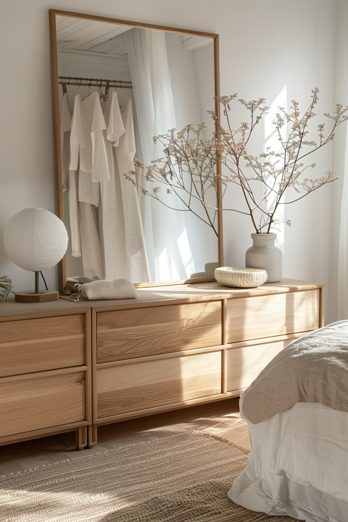 Japandi Dresser Streamlined Storage Solutions for Modern Bedrooms